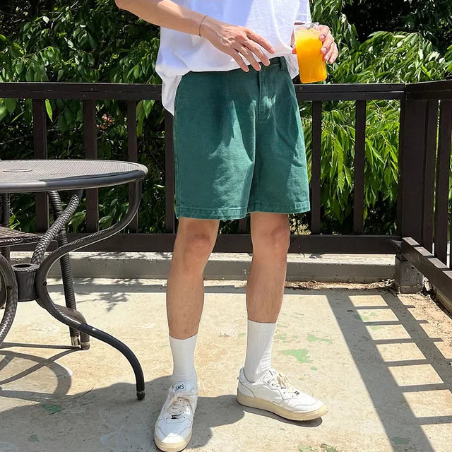Retro Straight Loose Casual Shorts