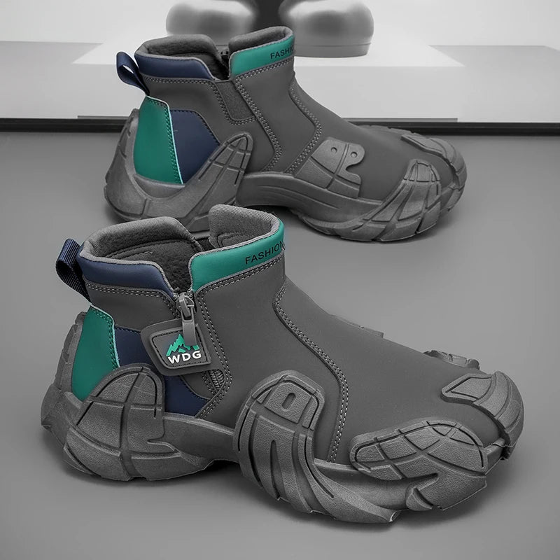 Urban Techwear Slip-On Ankle Boots