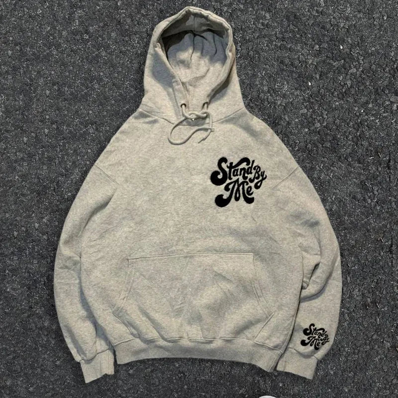 Cotton Letters Print Design High Street Hoodie