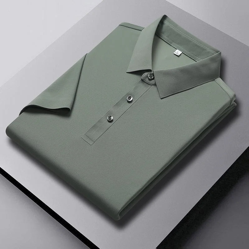 Classic Seamless Short Sleeve Polo Shirt