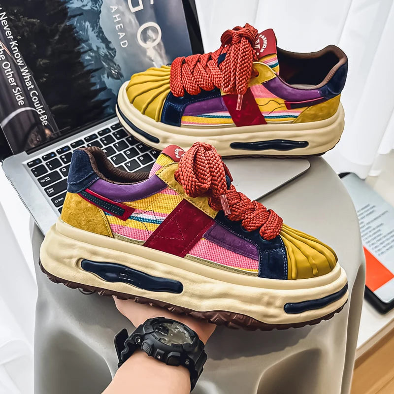 Thick Bottom Breathable Mesh Sneakers