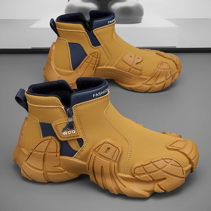 Urban Techwear Slip-On Ankle Boots