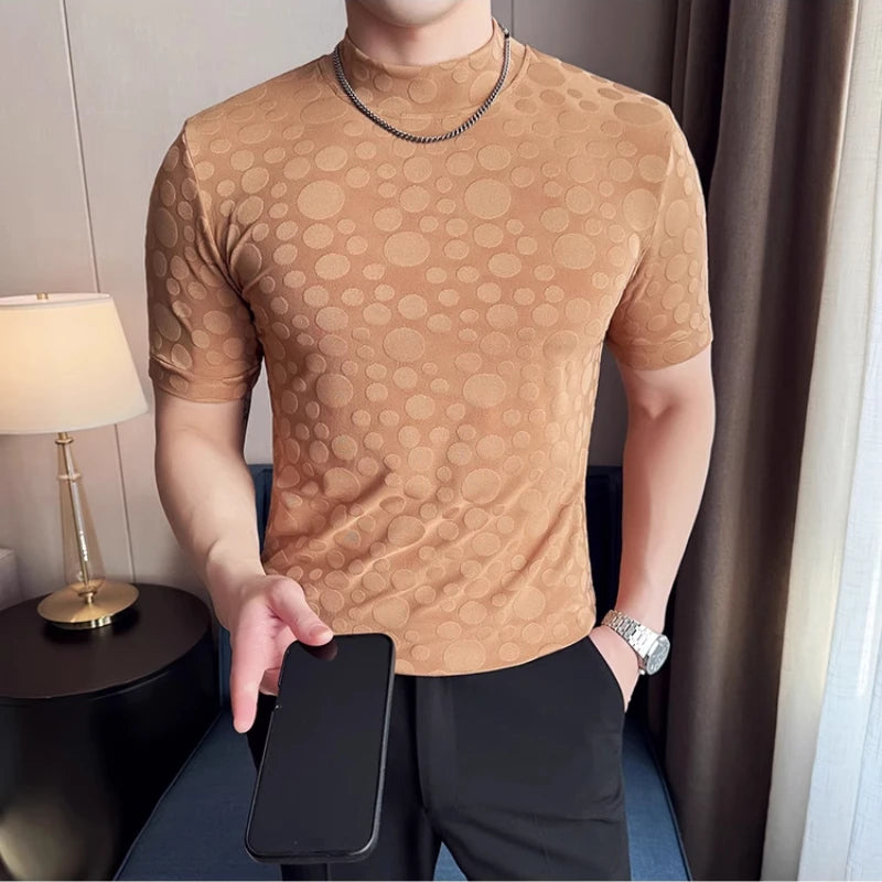 Polka Dot Men's Short Sleeved T-Shirt