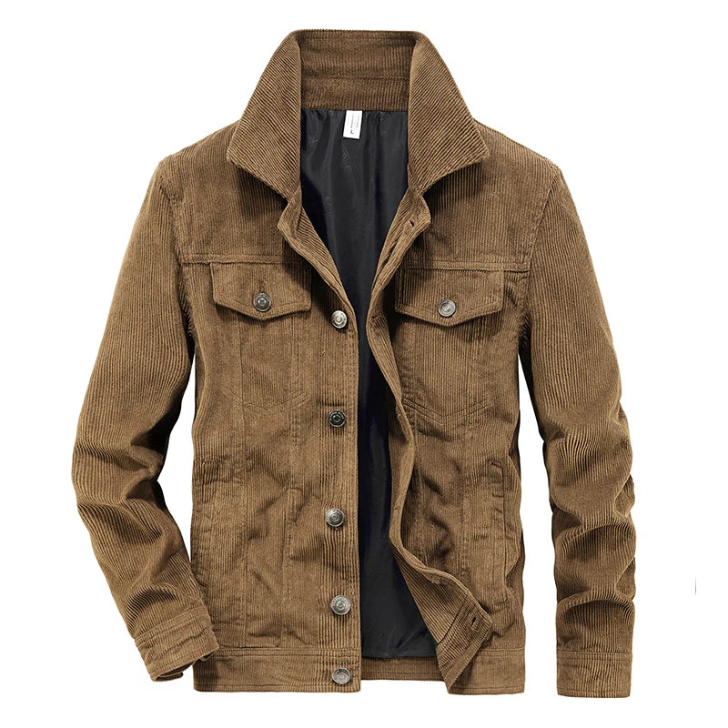 Classic Style Slim Fit Corduroy Jacket