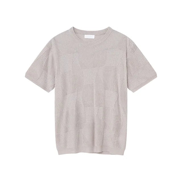 Broadcloth Loose Casual Round Neck T-Shirt