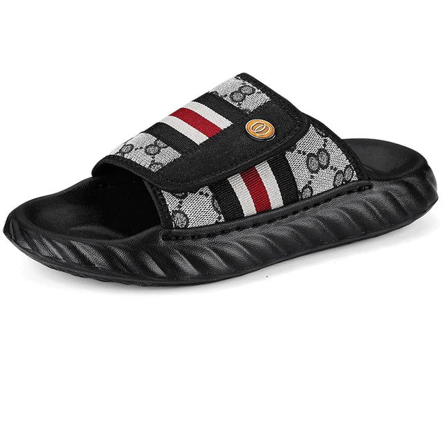 Non-Slip Soft PU Leather Slippers