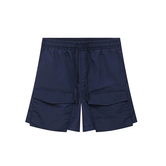 Casual Big Pockets Loose Shorts