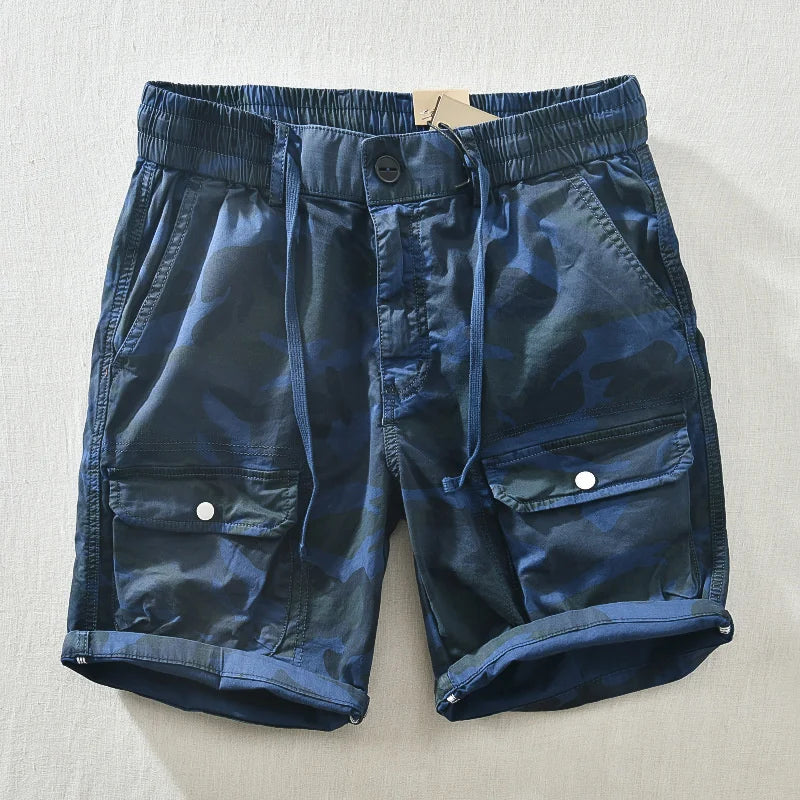 Summer Style Camouflage Mid-Waist Shorts
