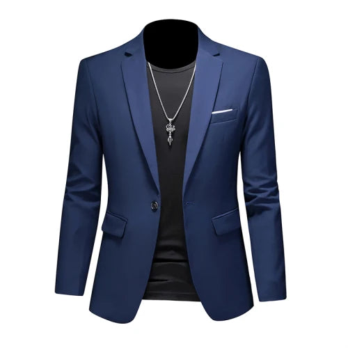 Fashion Solid Business Slim Fit Blazer