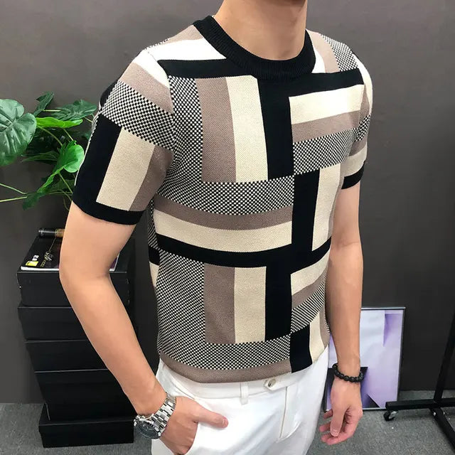 High-Quality Geometry Short Sleeve T-Shirt