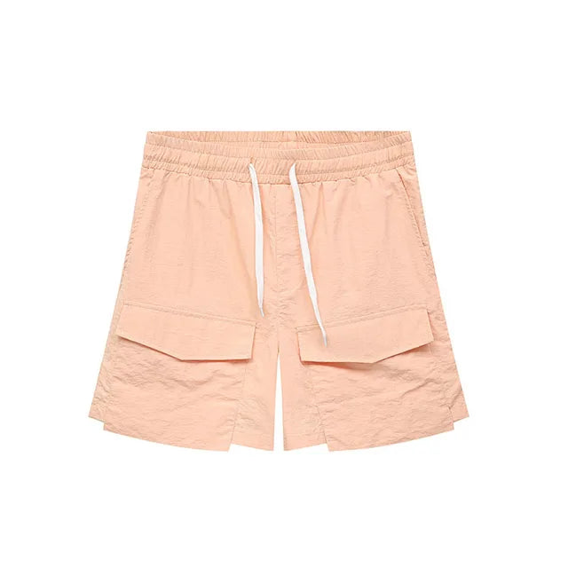 Casual Big Pockets Loose Shorts