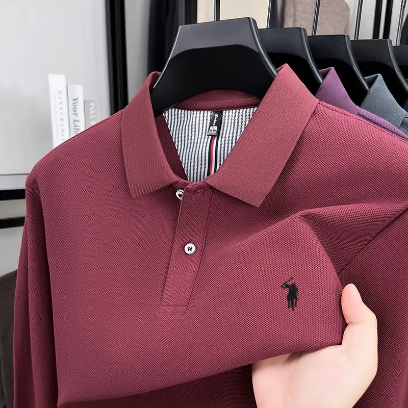 Small Embroidery Smart-Casual Polo Shirt