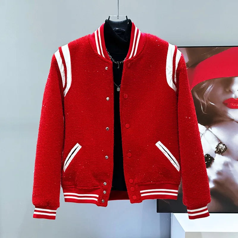 Bright Silk Tweed Patchwork Jacket