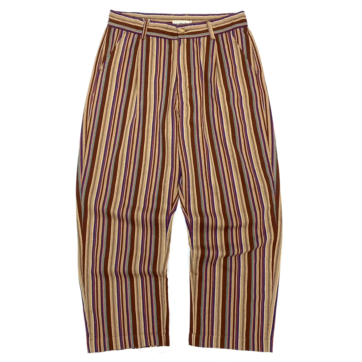 Casual Retro Stripe Drop-crotch Loose Pants
