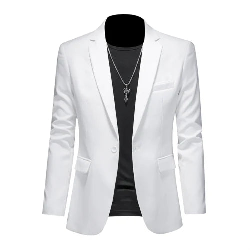 Fashion Solid Business Slim Fit Blazer