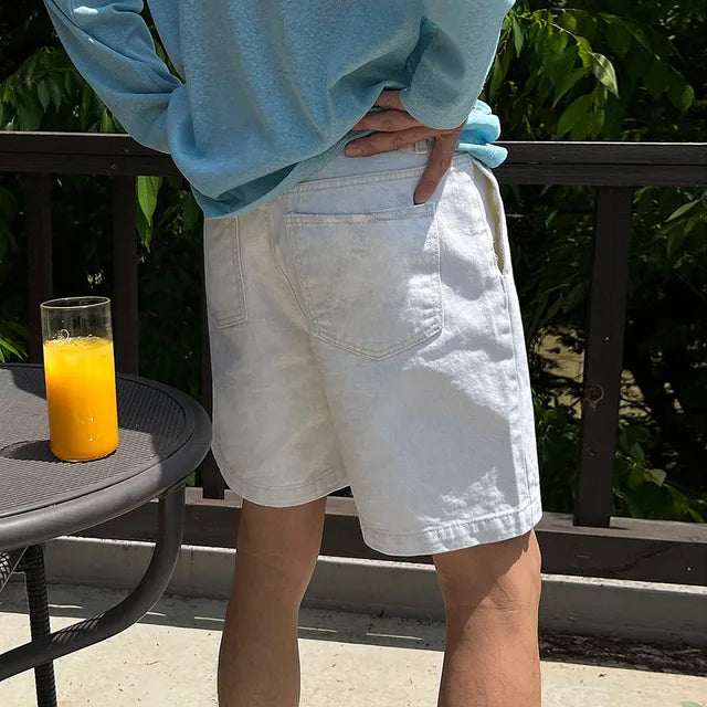 Retro Straight Loose Casual Shorts