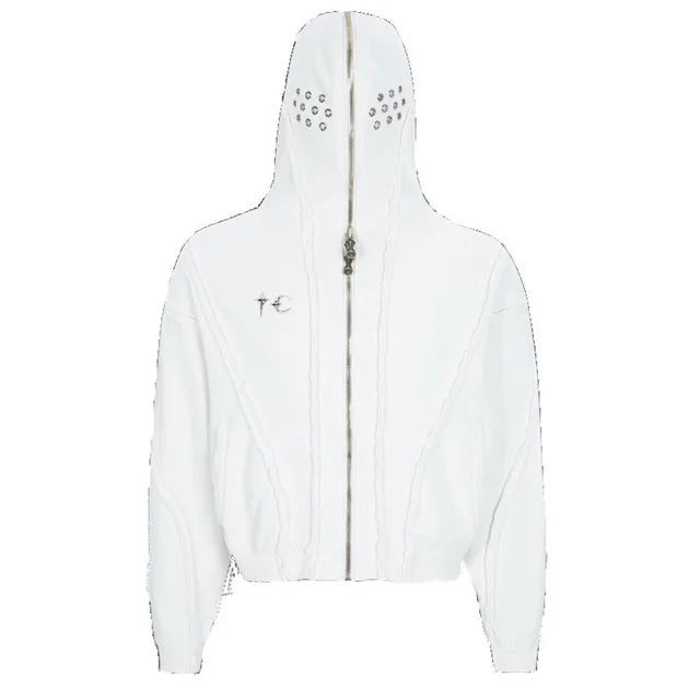 Hollow Worn Out Solid Deconstruction Jacket