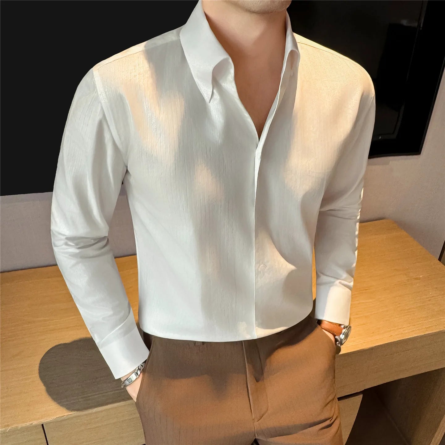 Big Collar Slim Fit Shirt