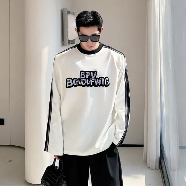 Printing Long Sleeved Loose Casual T-Shirt