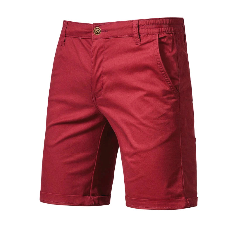 Classic Elastic Waist Chino Shorts
