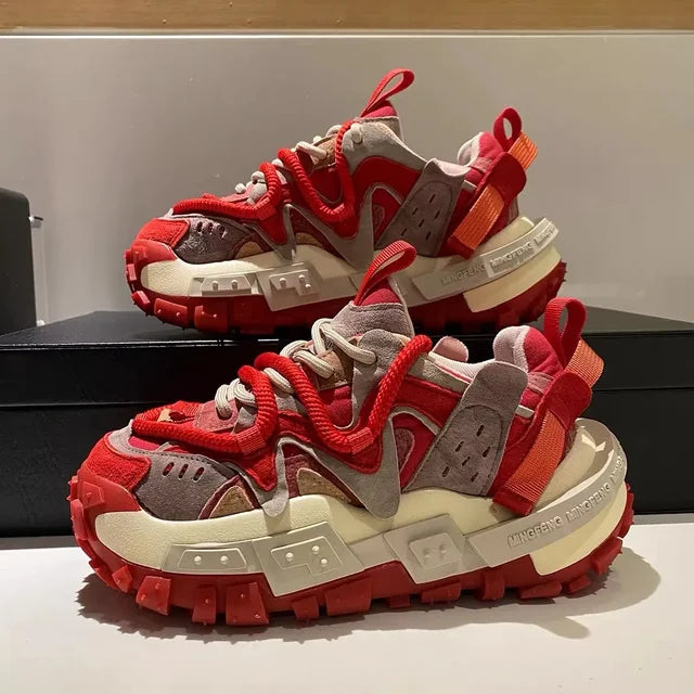 Color Block Chunky Platform Sneakers