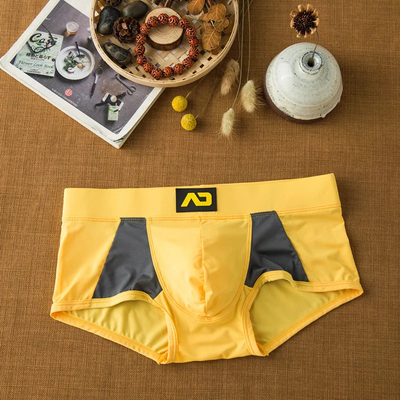 Color Block Patchwork Men Brief