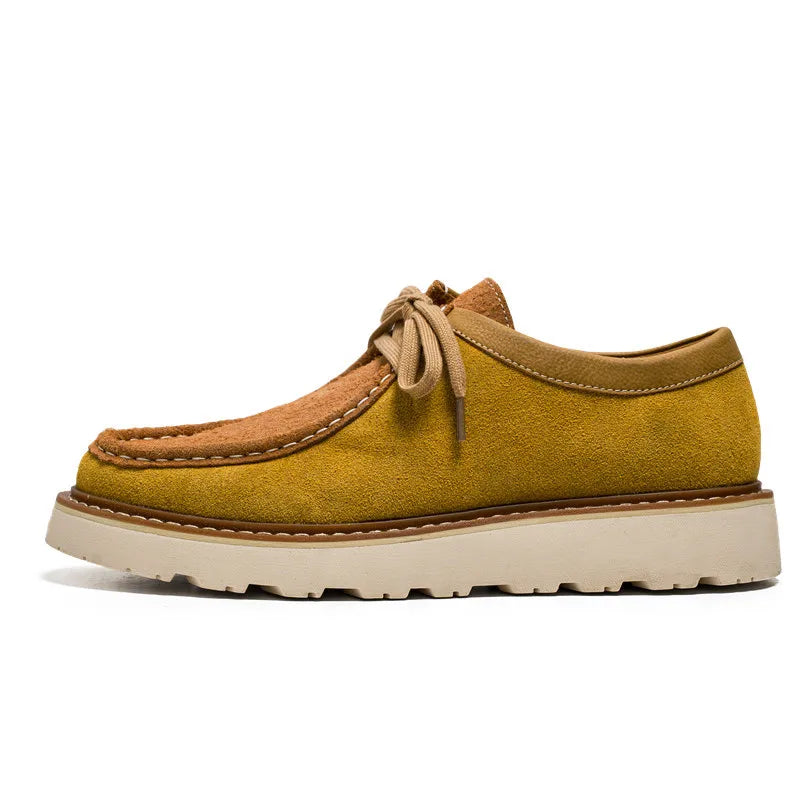 Two-Tone Suede Casual Shoes
