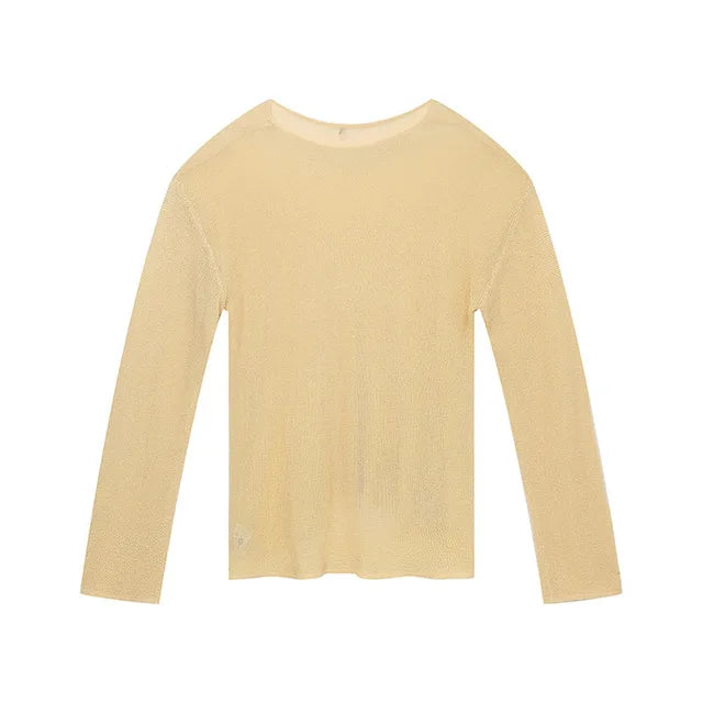 Solid Summer Long Sleeve T-Shirt