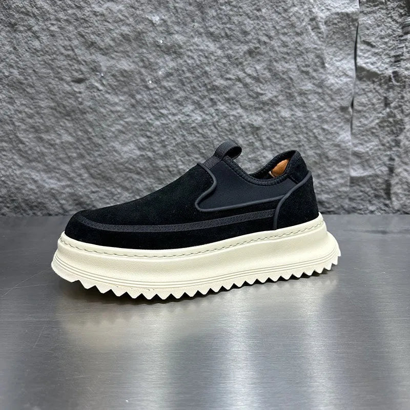 Thick Platform Round Toe Loafer Shoes