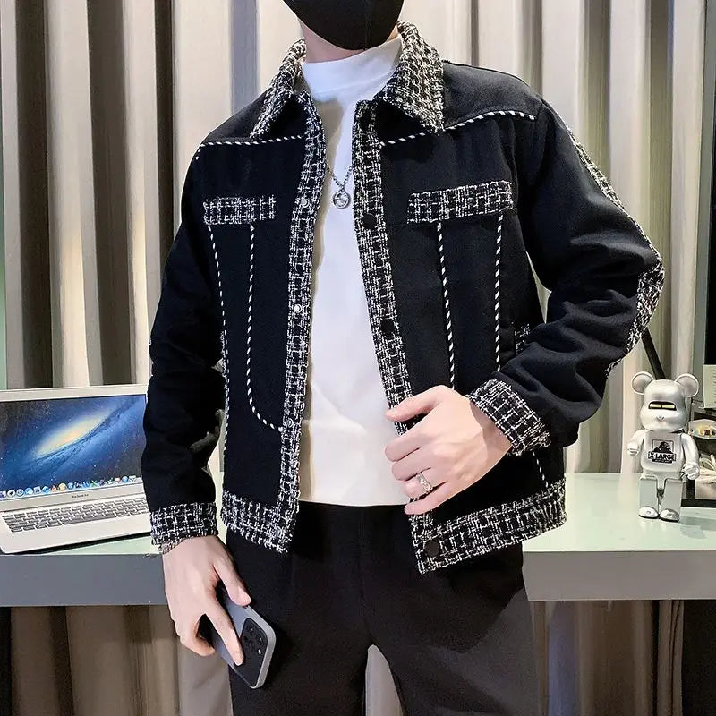 Tweed Urban Stitched Contrast Jacket