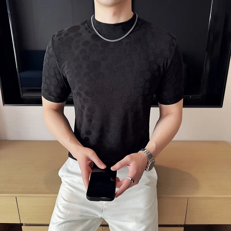 Polka Dot Men's Short Sleeved T-Shirt