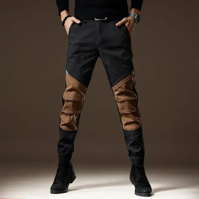 Stacked Vintage Biker Cargo Pants