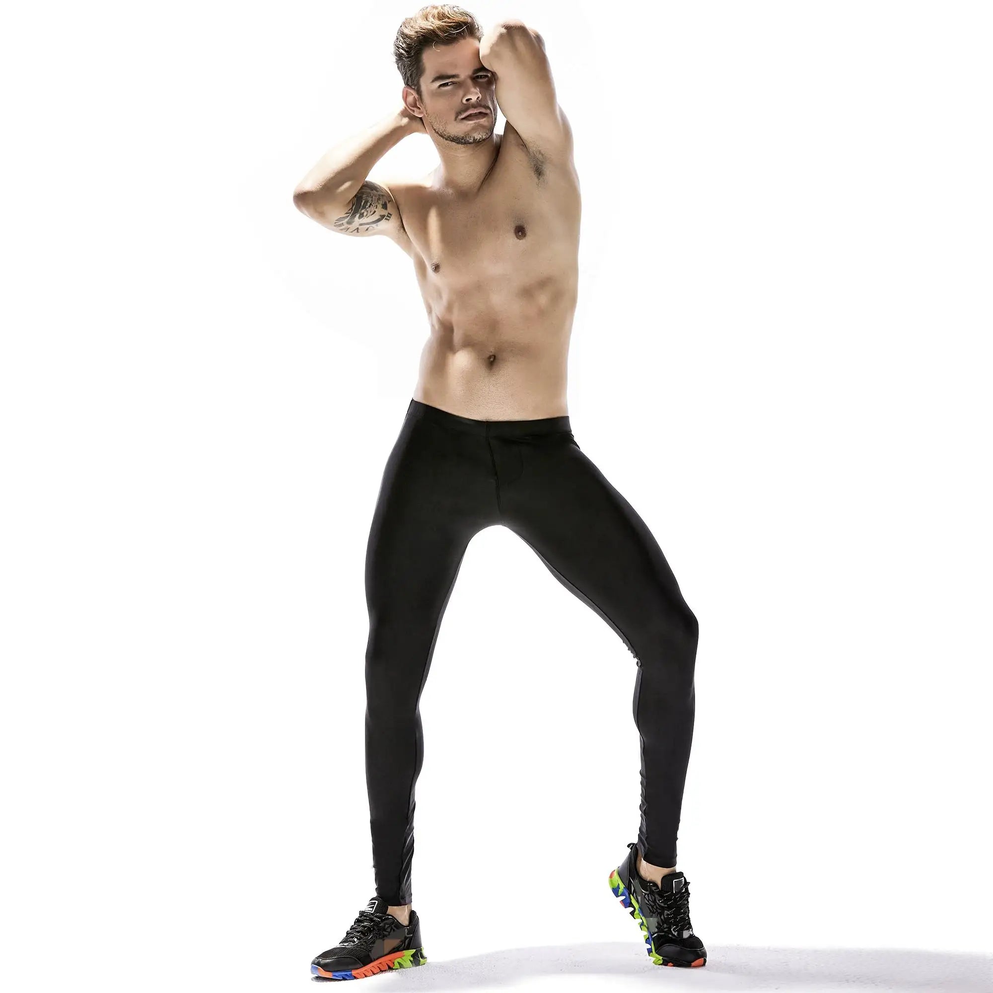 Sports Athletic Nylon Spandex Leggings