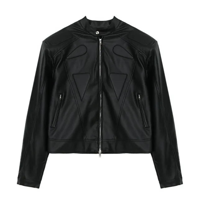 Retro Motorcycle Cropped Jacket