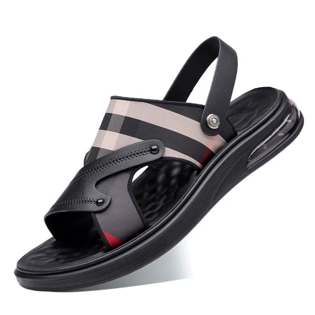 Non-Slip Leisure Breathable Leather Sandals