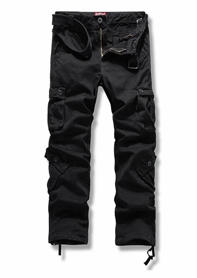 Solid Casual Loose Cargo Pants