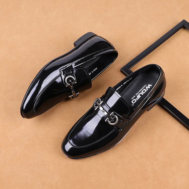 Shiny Elegant Genuine Leather Loafers