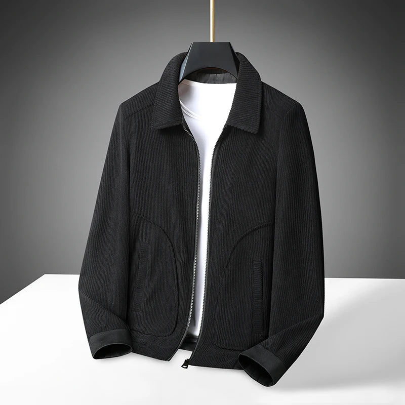 Casual Solid Corduroy Fit Jacket