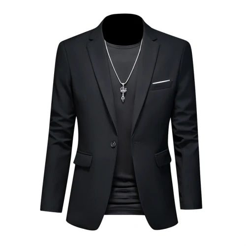 Fashion Solid Business Slim Fit Blazer