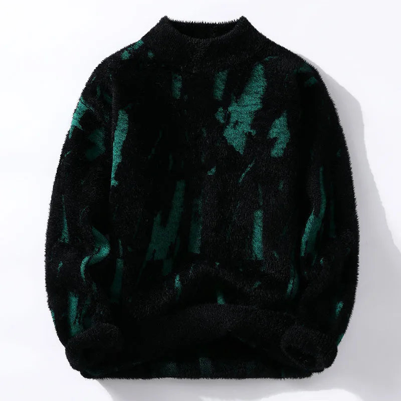 Fake Ripped Y2K Knitted Round Neck Sweater