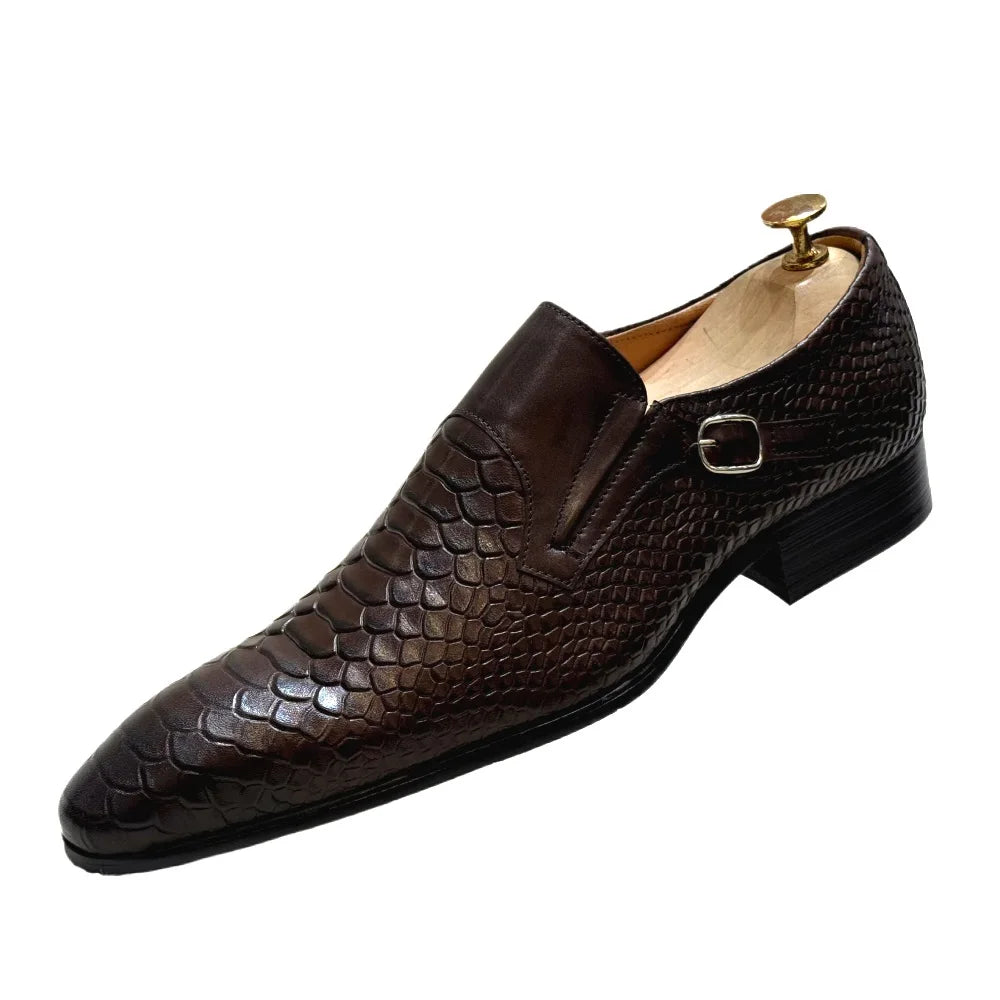 Formal Slip-On Patterned Men Shoes