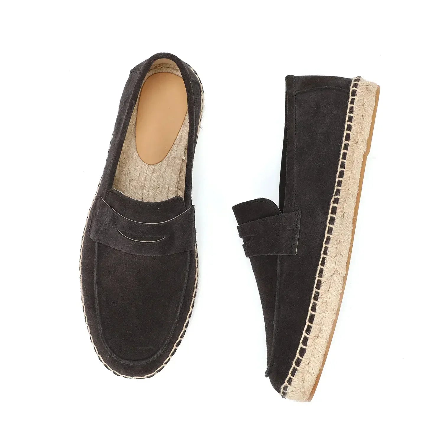Slip-On Cow Suede Solid Loafers