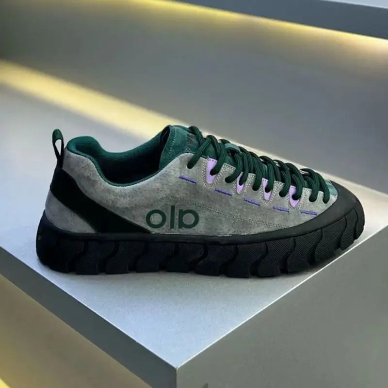Suede Chunky Thick Sole Sneakers