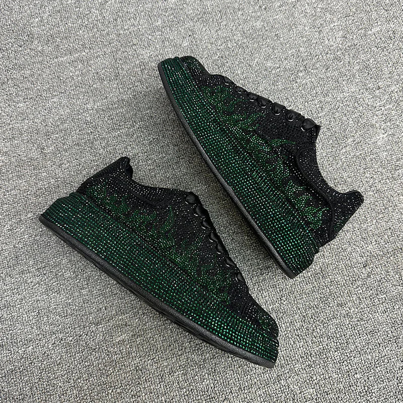 Full rhinestones Sparkling Men's Sneakers