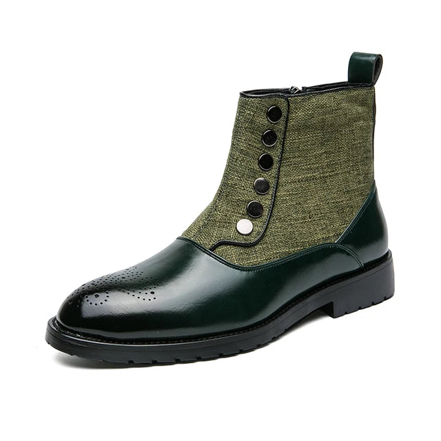 High-Top Breathable Round Toe Boots