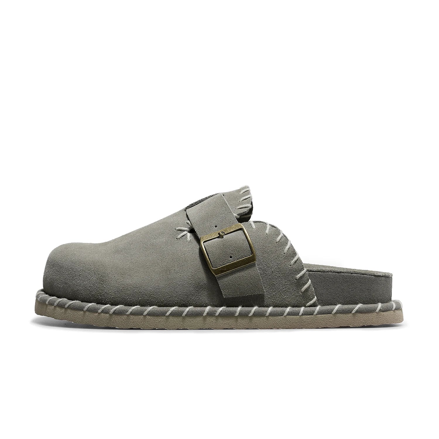 Buckle Decor Solid Mules Shoes