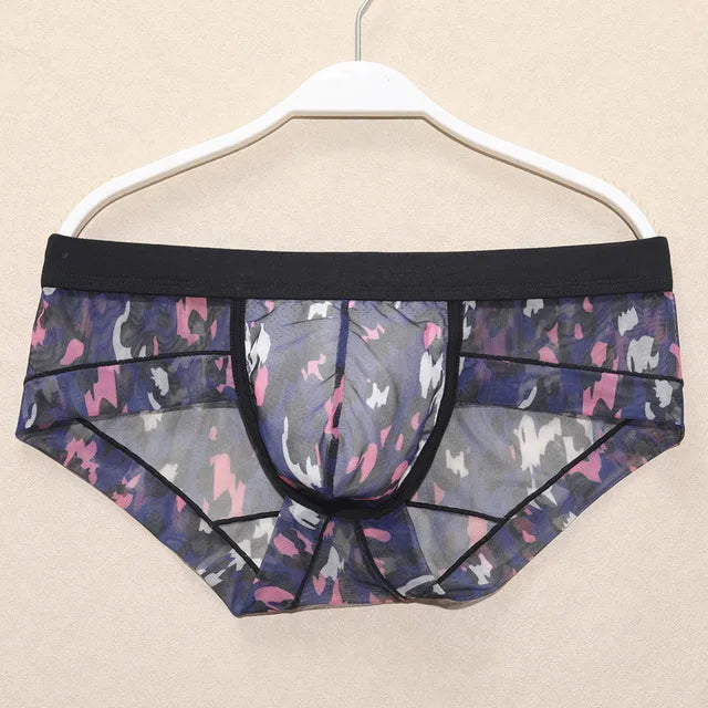 Transparent Printed Pattern Nylon Boxer