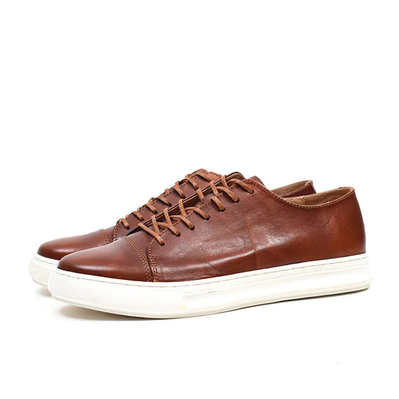 Top Layer Genuine Leather Sneakers