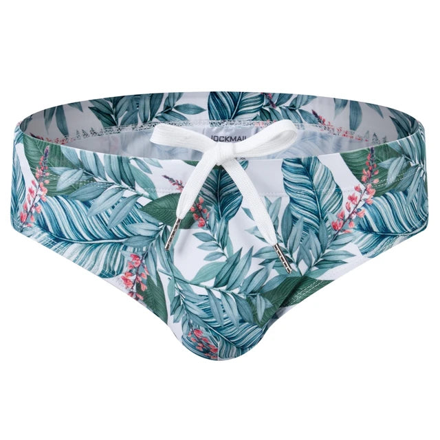 Printed Pattern Push-up Pad Swimwear Brief