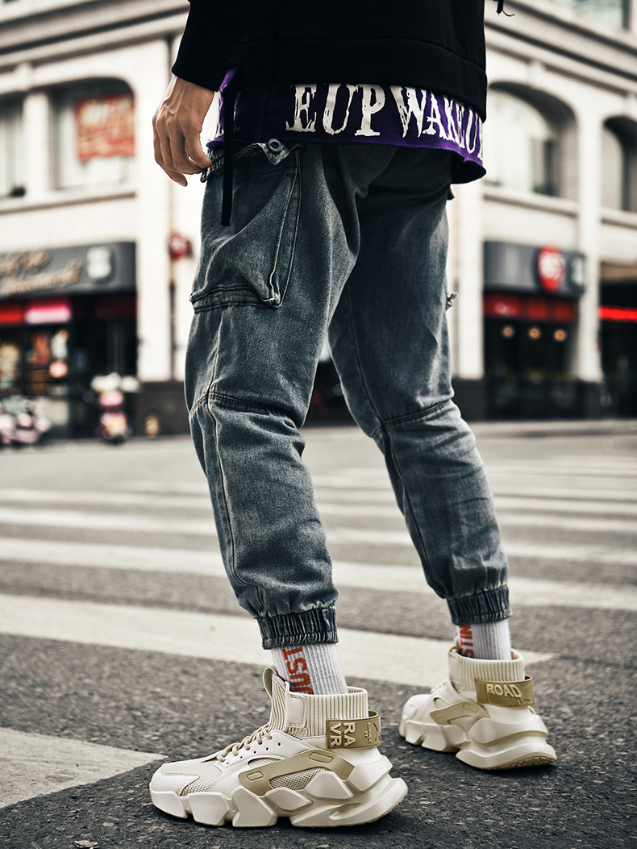 Mono Color Style Lace Chunky Sneakers